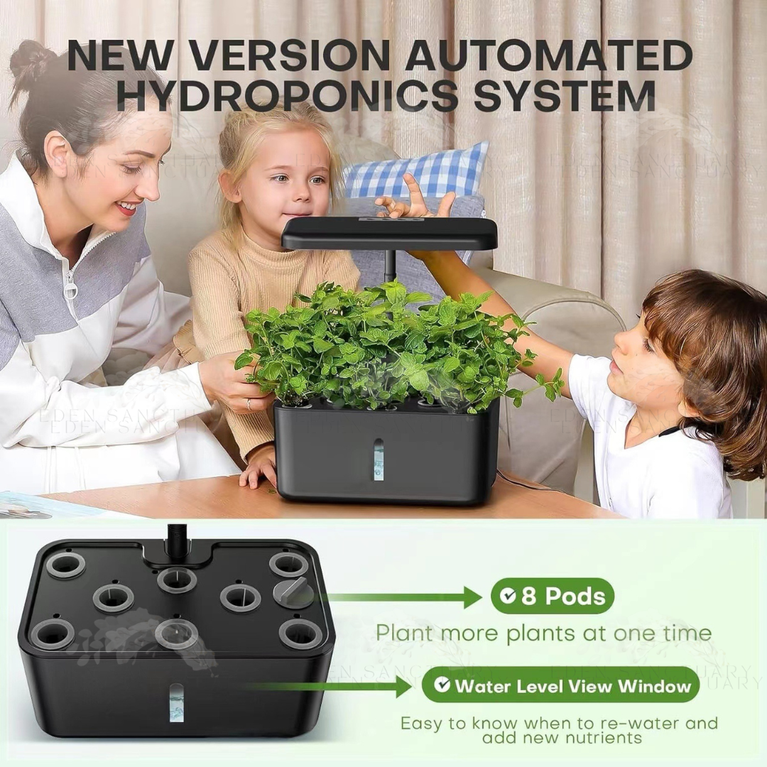 UrbanHarvest 8-Pod Smart Hydroponics Kit