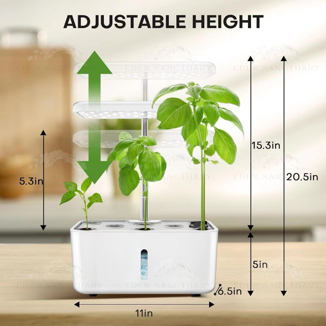 UrbanHarvest 8-Pod Smart Hydroponics Kit
