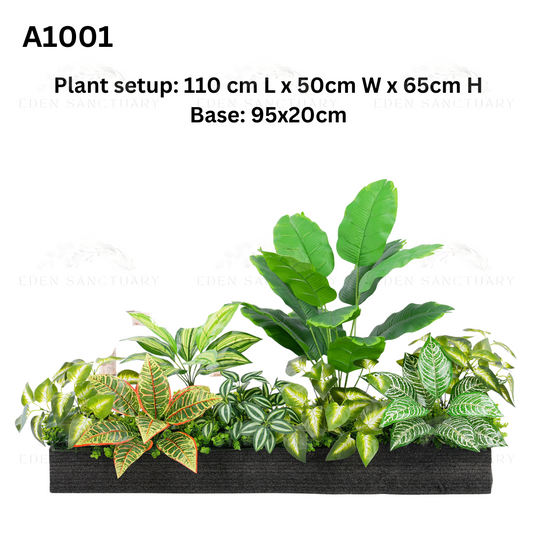 EdenFit™ Planter Inserts – Lush Artificial Greenery Series - 100CM