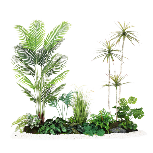 Areca Palm + Agave - 2.0m (L) X 1.8m (H) X 1.0m (W)