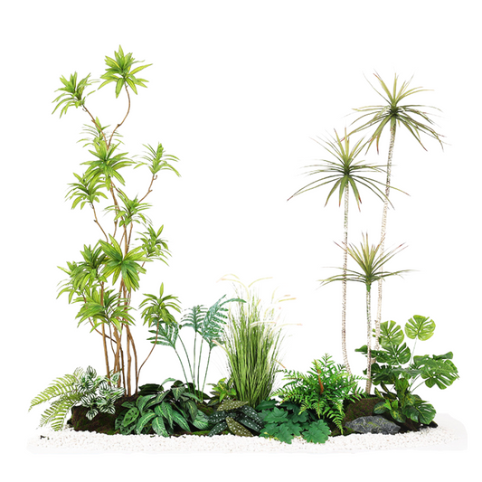 Lily Bamboo & Agave Set - 2.0m (L) X 1.8m (H) X 1.0m (W)