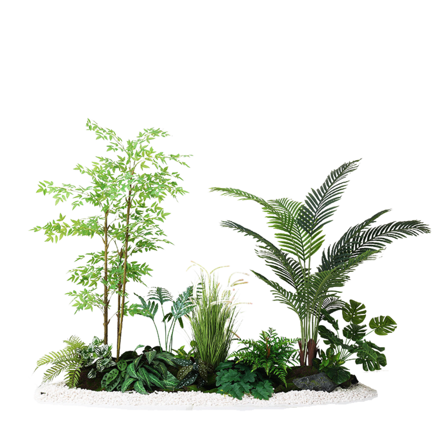 Nandina Domestica & Areca Palm Set -  2.0m (L) X1.8m (H) X  1.0m (W)