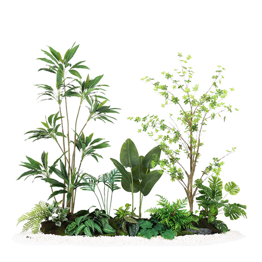 Velvet & Bell Tree Set - 2.0m (L) X1.8m (H) X 1.0m (W)