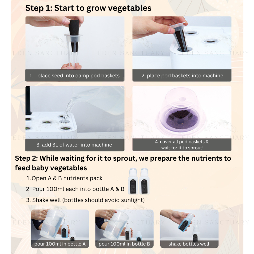 UrbanHarvest 8-Pod Smart Hydroponics Kit