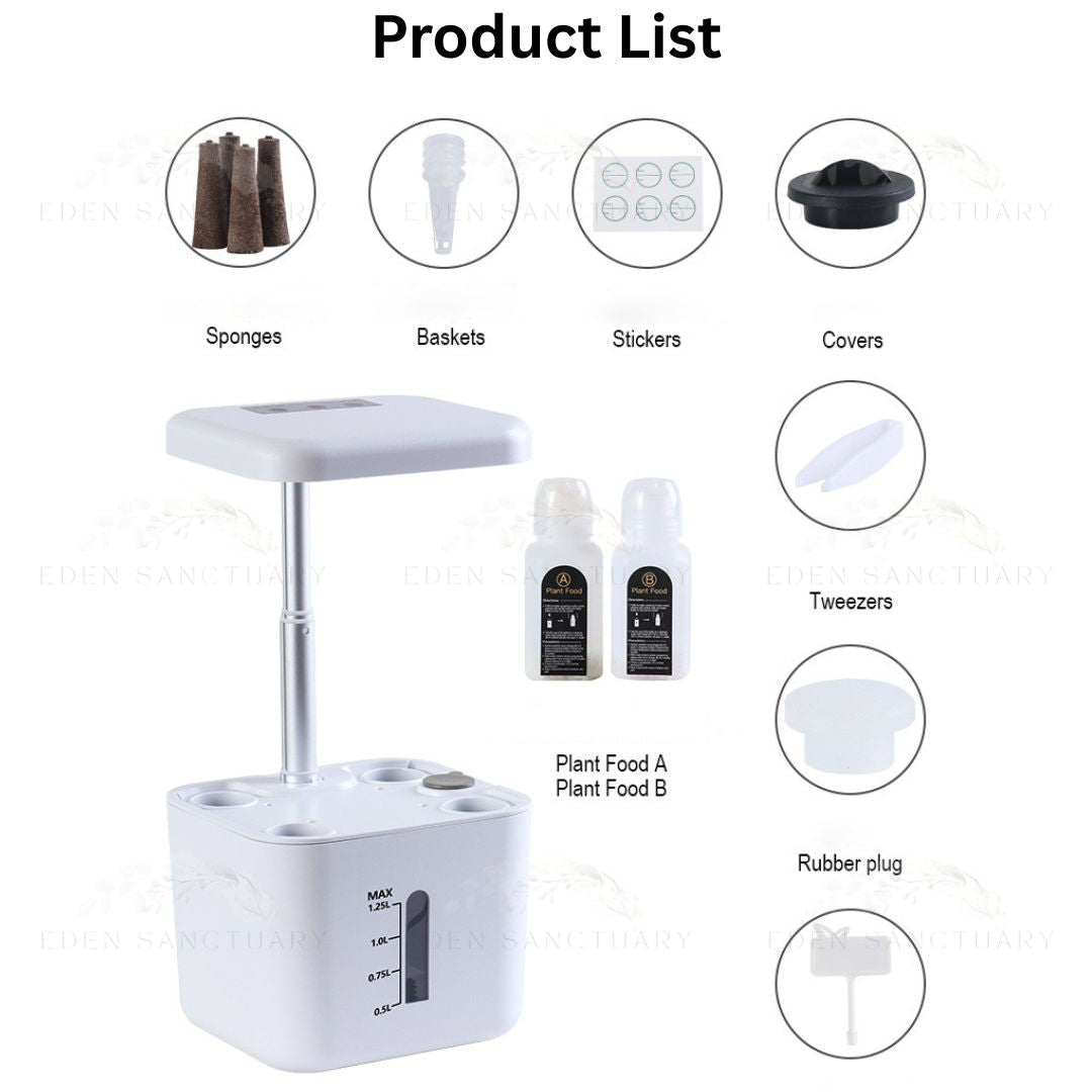 UrbanHarvest 4-Pod Smart Hydroponics Kit