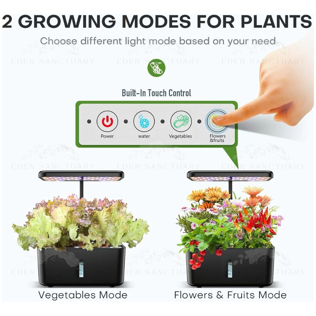 UrbanHarvest 8-Pod Smart Hydroponics Kit