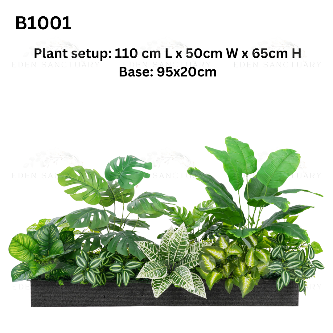 EdenFit™ Planter Inserts – Lush Artificial Greenery Series - 100CM