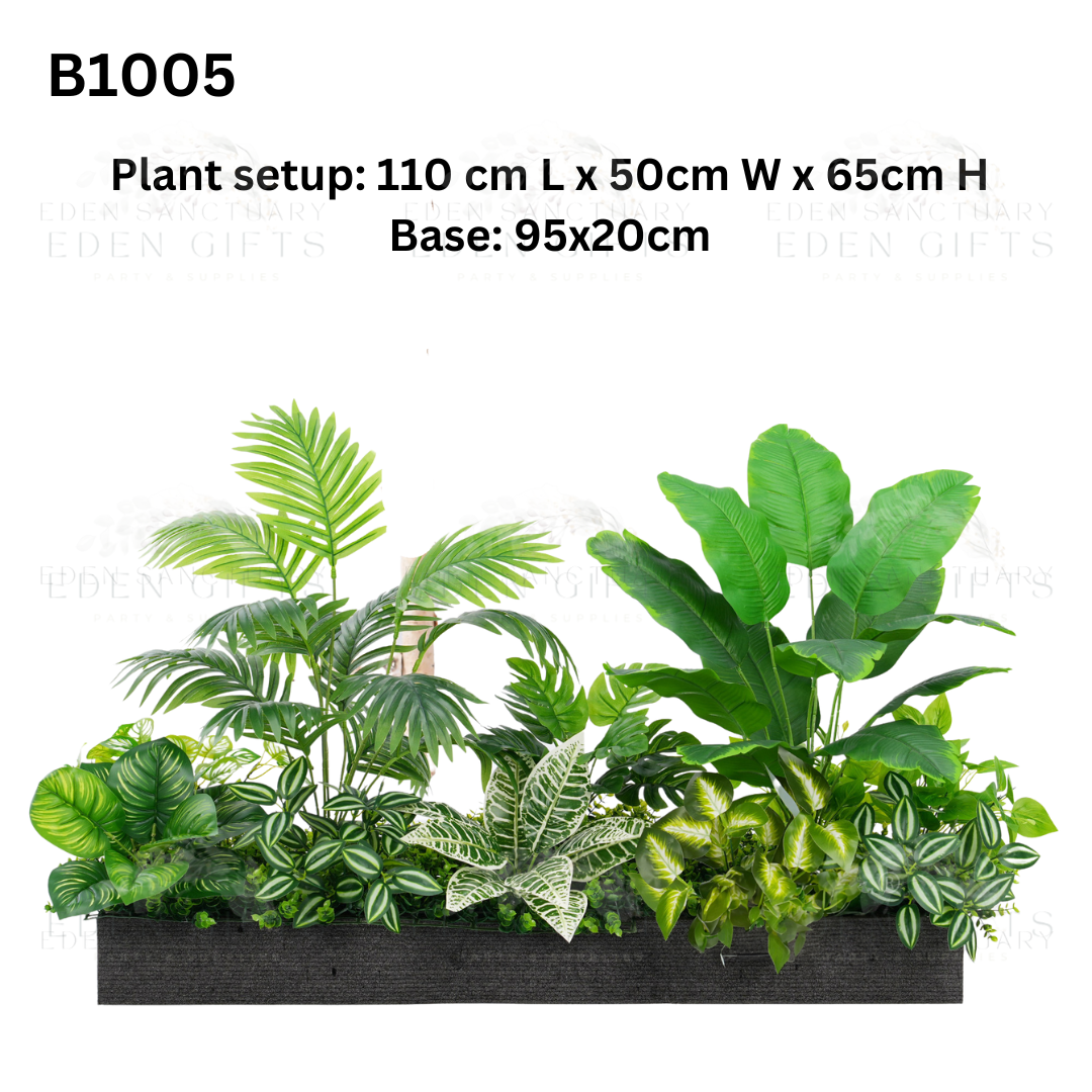 EdenFit™ Planter Inserts – Lush Artificial Greenery Series - 100CM