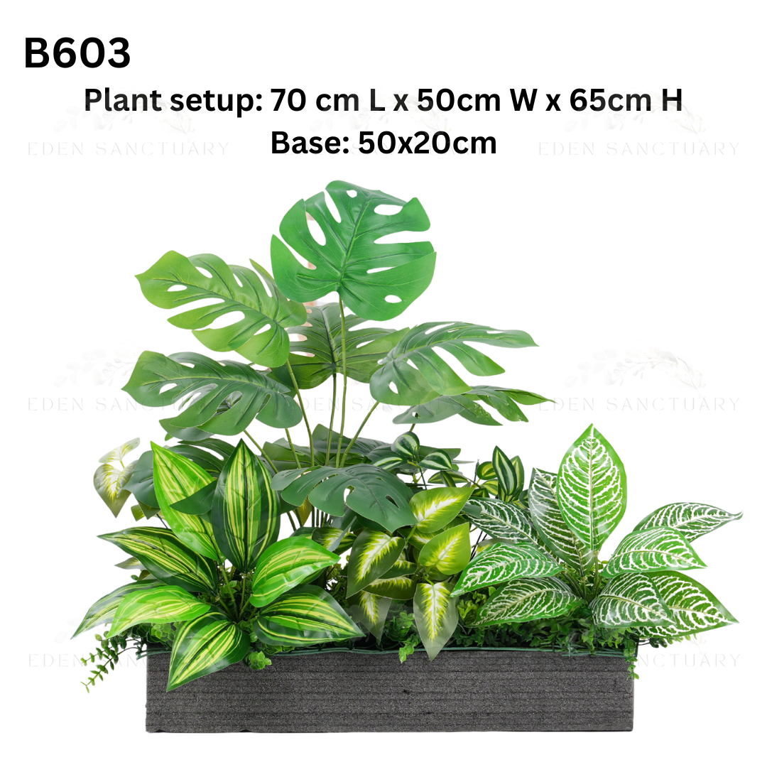 EdenFit™ Planter Inserts – Lush Artificial Greenery Series - 60CM