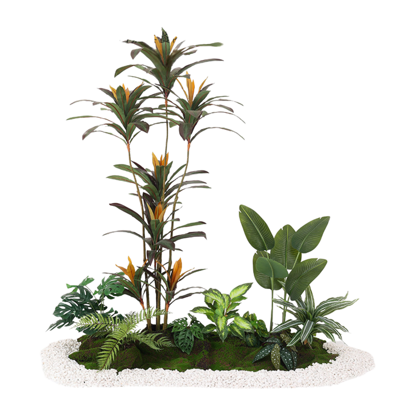 Red Edge Iron Tree Set - 1.5m (L) X 1.8m (H) X  1.0m (W)