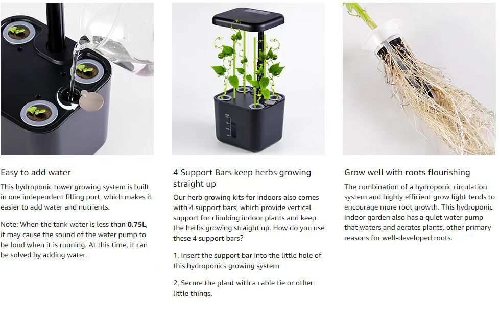 UrbanHarvest 4-Pod Smart Hydroponics Kit